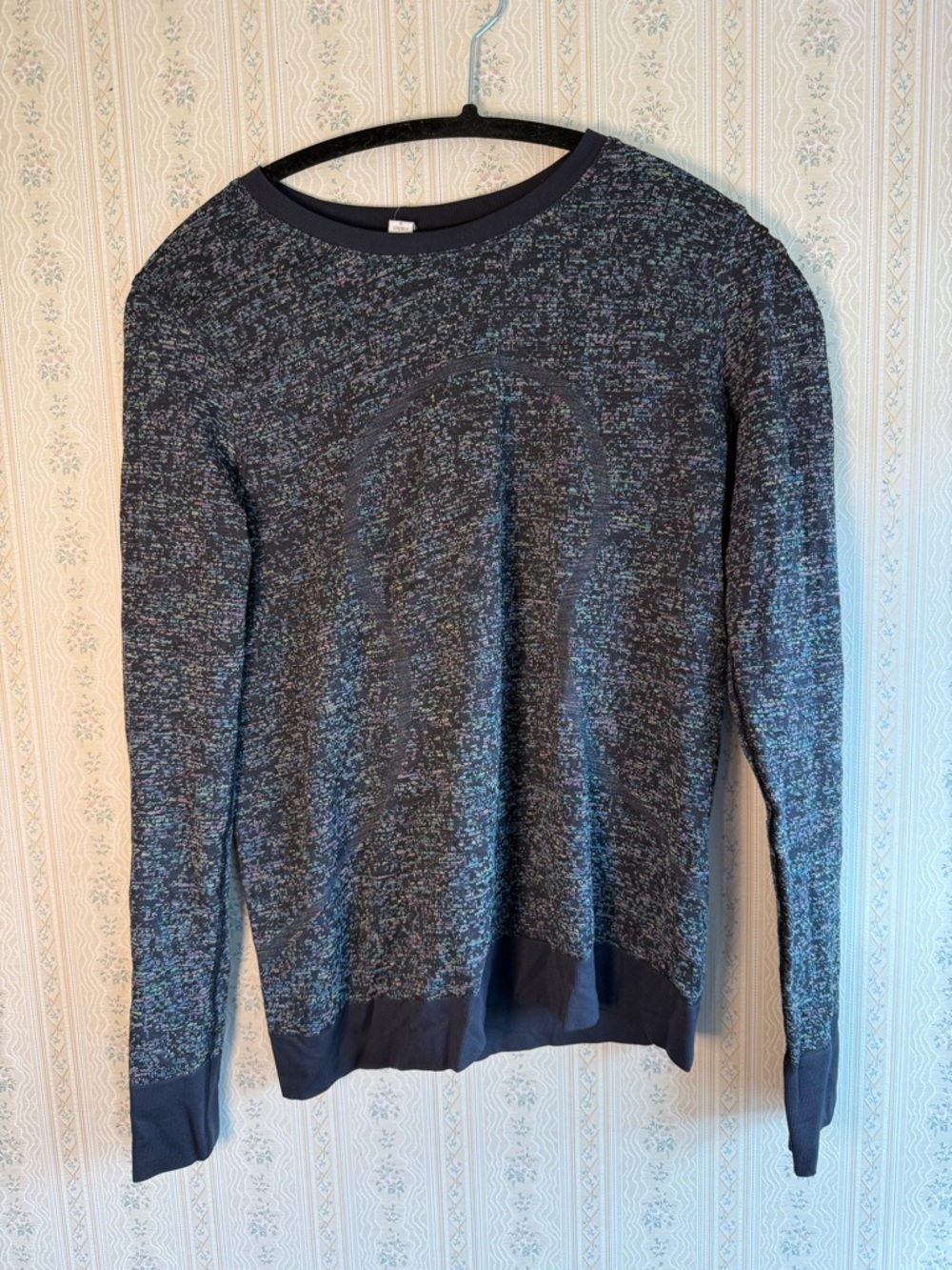 Lululemon Seamless Long Sleeve Top Black Multicolor Size 4